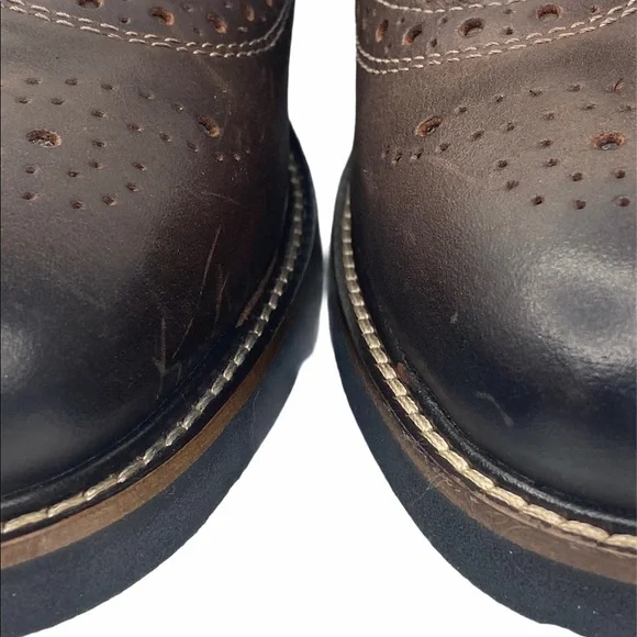 Nunn Bush Odell Wingtip Rust Dress Boots - Picture 13 of 16